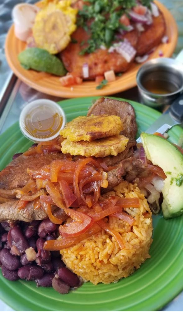 two plates of food