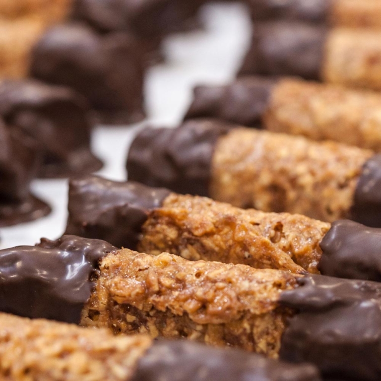 Chocolate dipped cookies at Tia Maria