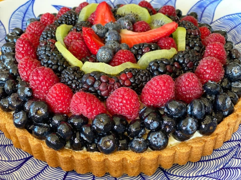 Fruit tart at Tia Maria