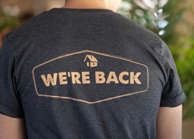 Willi's tshirt we're back