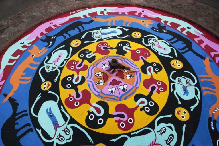 street art mandala