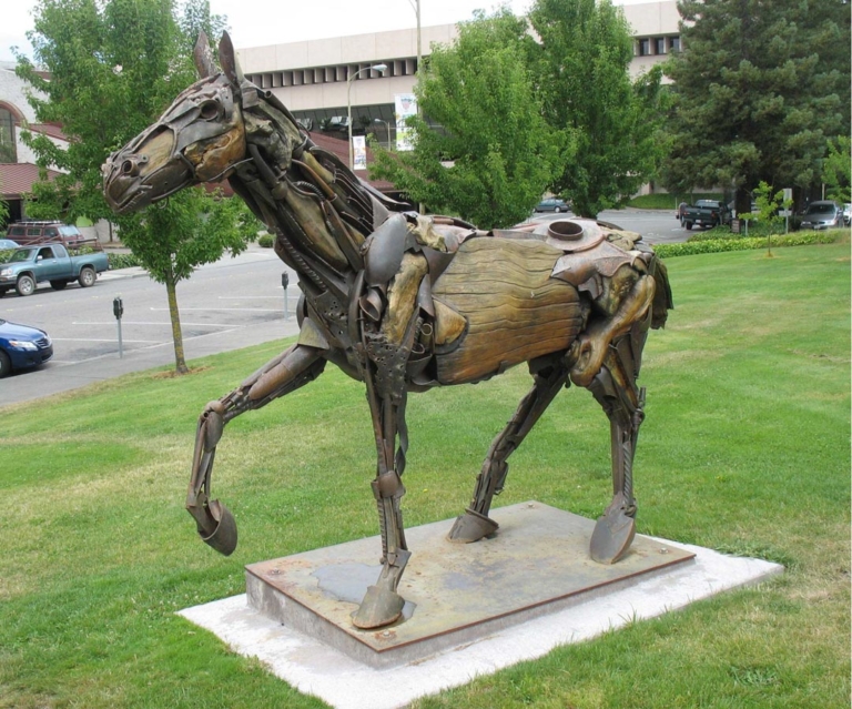 Horse statue