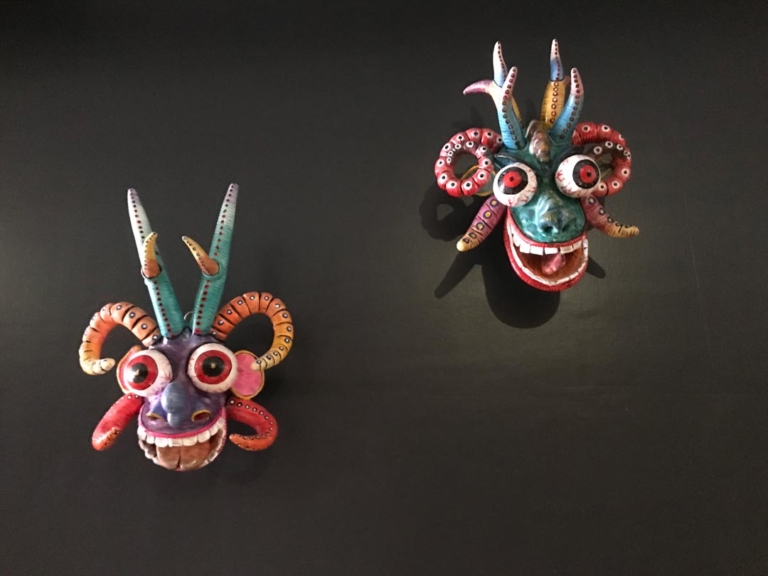 colorful masks Warike restaurant