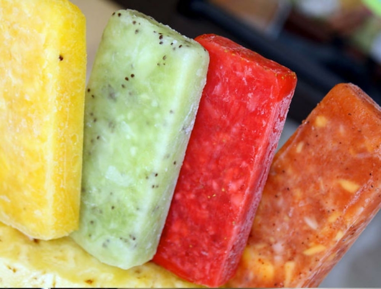 assortment of fruit ices