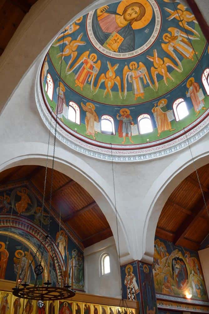 Ceiling fresco at St Seraphim church